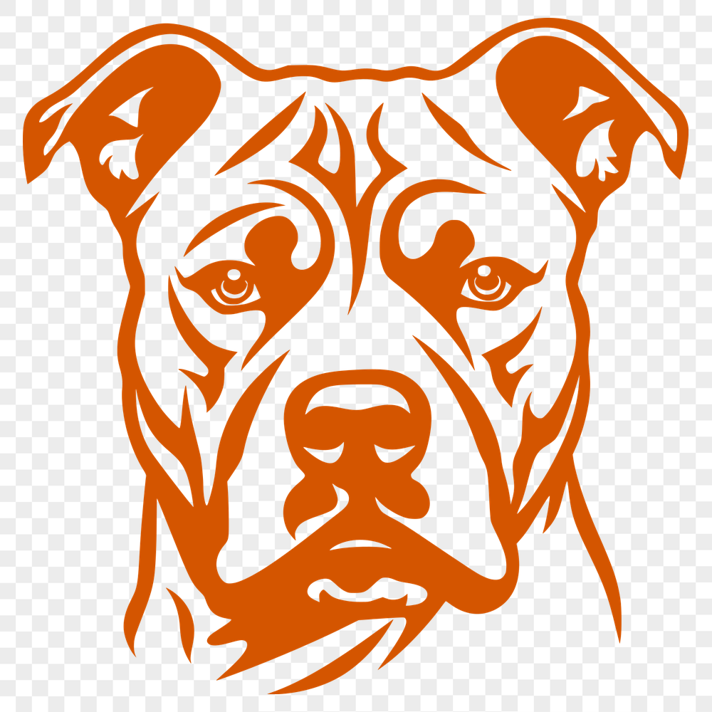 Unique Pitbull Vector Craft File