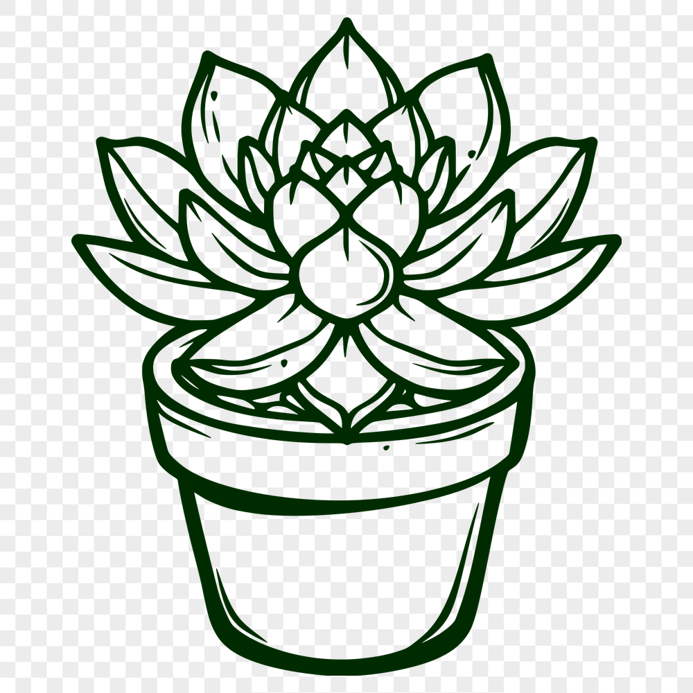 Floral Laser Engraver Clipart