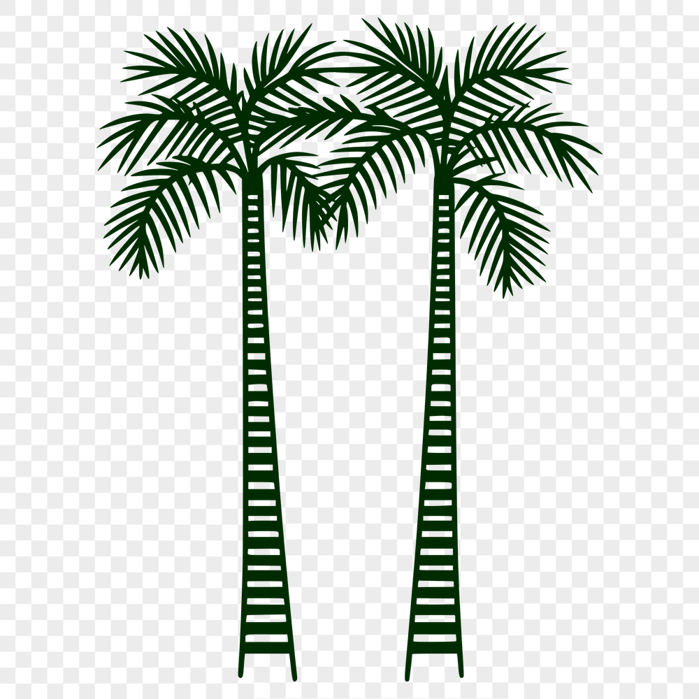 Palm Tree Design In SVG, PNG, PDF And DXF File Formats