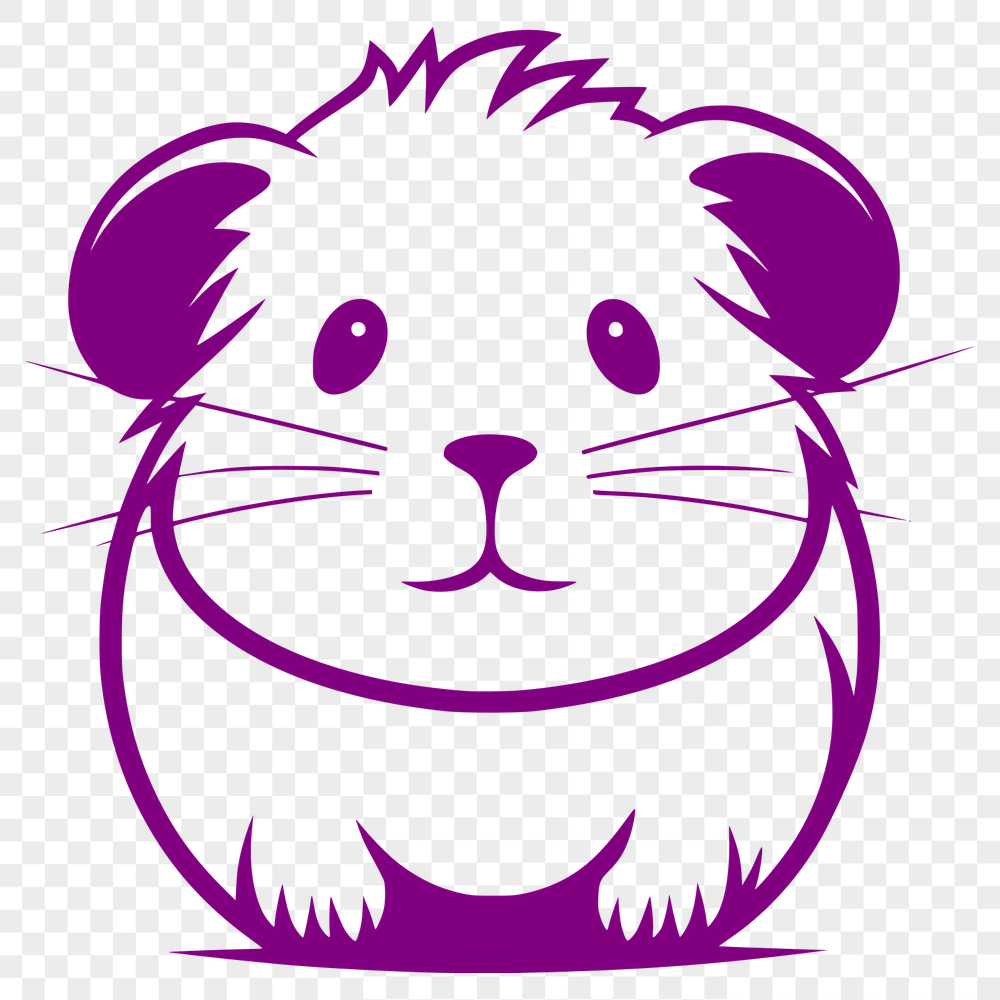 Free Stunning Guinea Pig Stencil