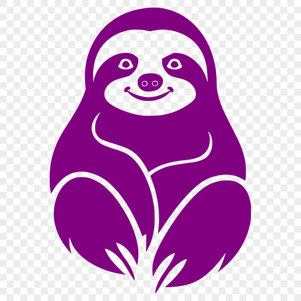 Free Beautiful Sloth Digital Art