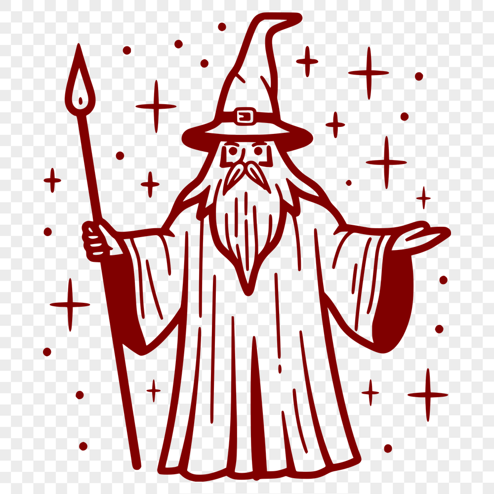 Free Unique Wizard Drawing