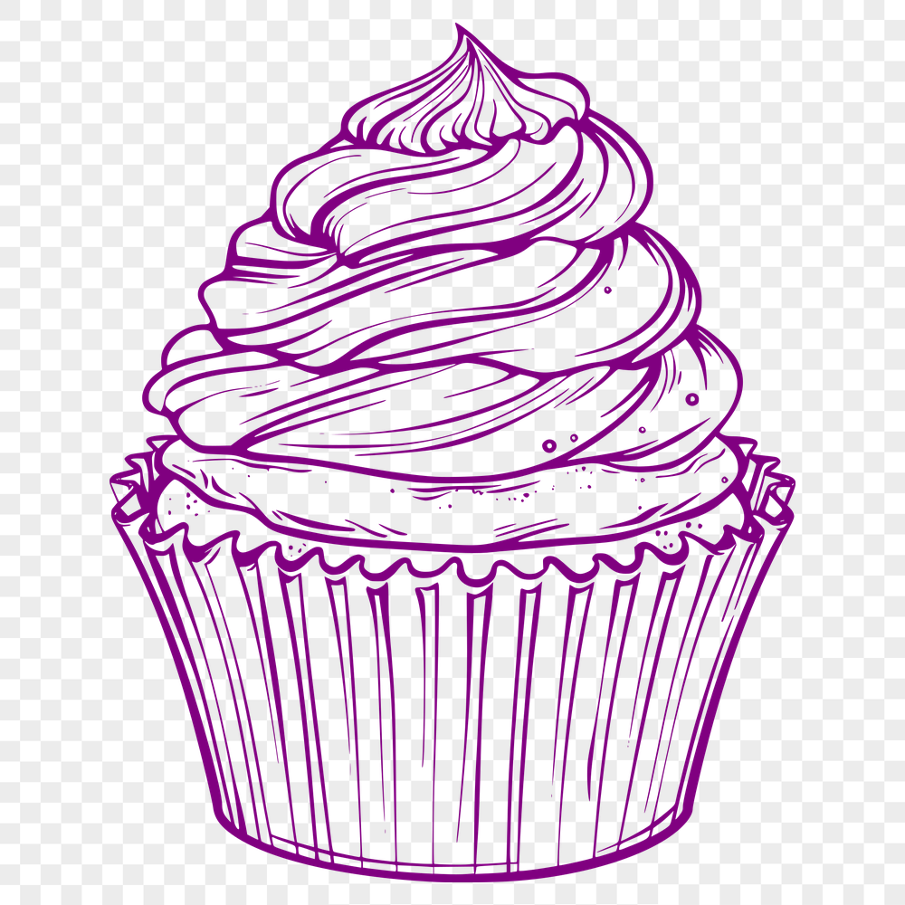 Artistic Cupcake - Cricut SVG