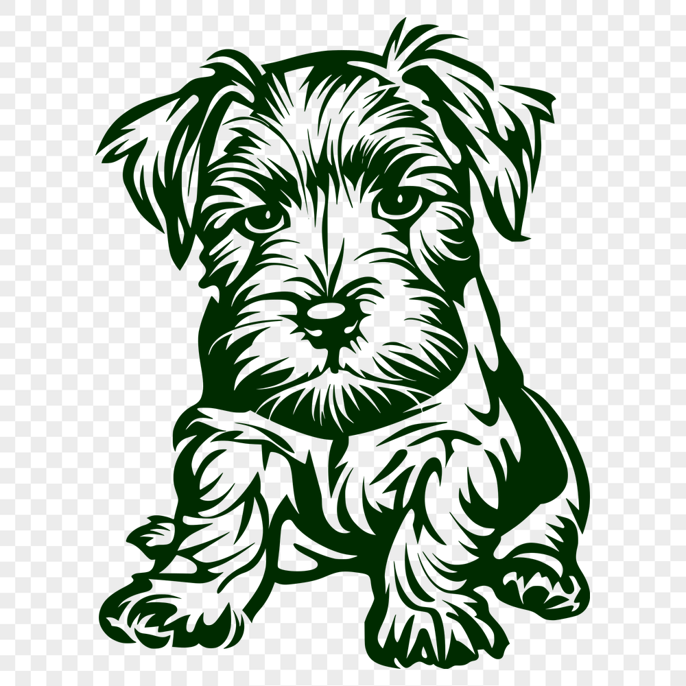 Cute Sitting Dog Clip Art