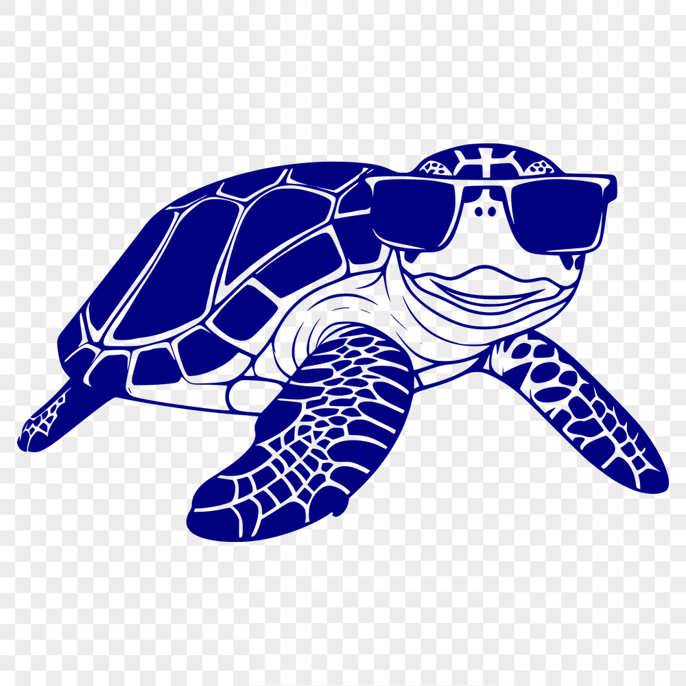 Beautiful Sea Turtle Wearing Sunglasses PDF