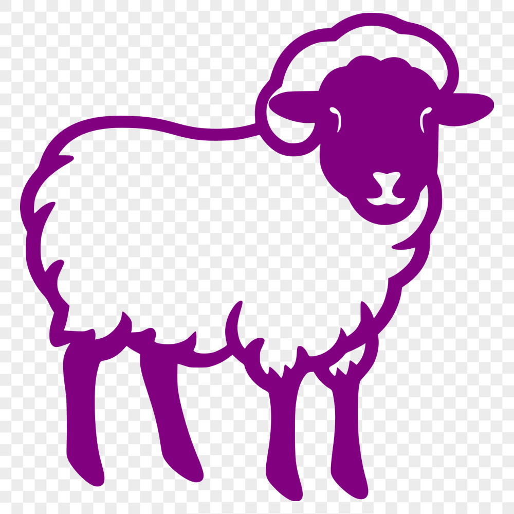 Free Artistic Sheep Stencil