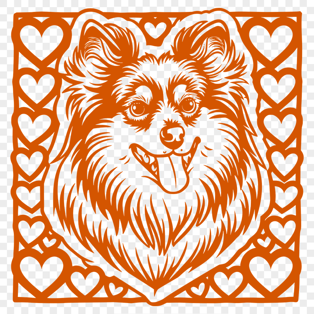 Stunning Shetland Sheepdog SVG, PNG, PDF And DXF Files