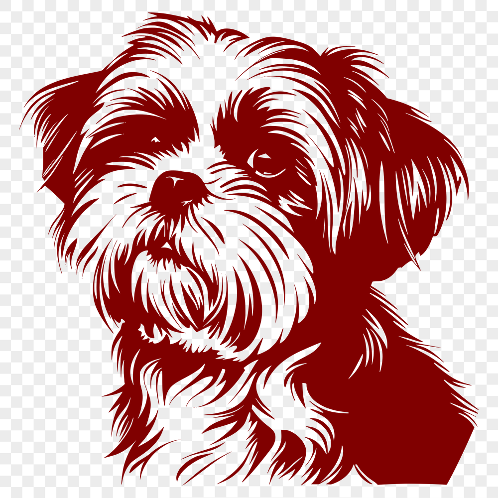 Stunning Shih Tzu SVG, PNG, PDF And DXF Files