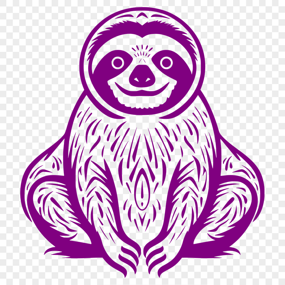 Stunning Sloth Template