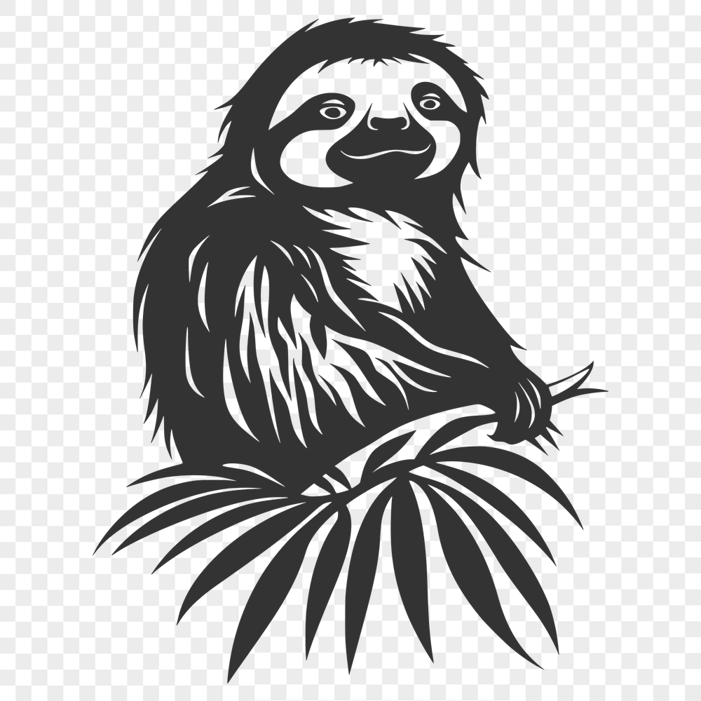 Beautiful Sloth Vector Image