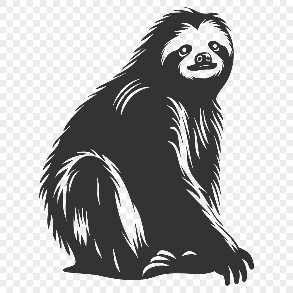 Free Stunning Sloth Vector Art