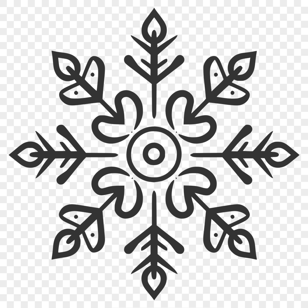 Free Snowflake - Winter PDF