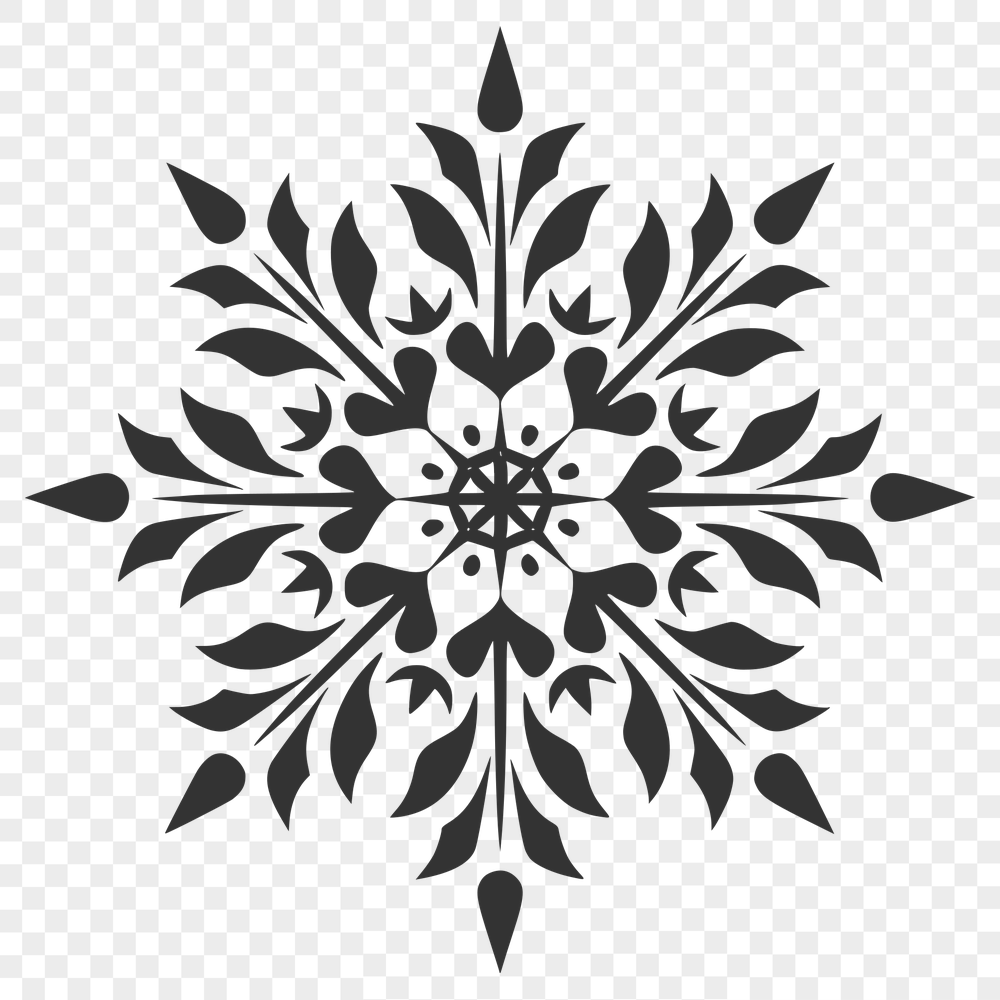 Free Unique Snowflake Stencil