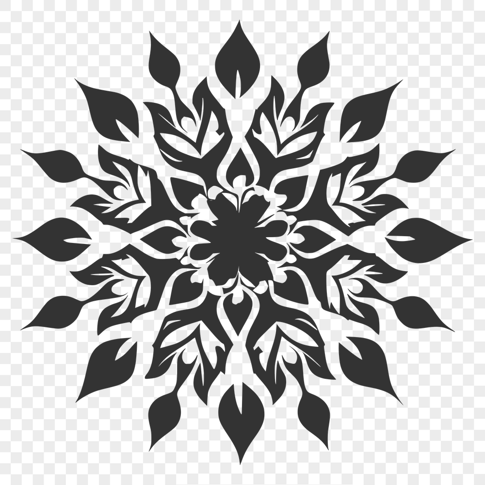 Free Snowflake In DXF