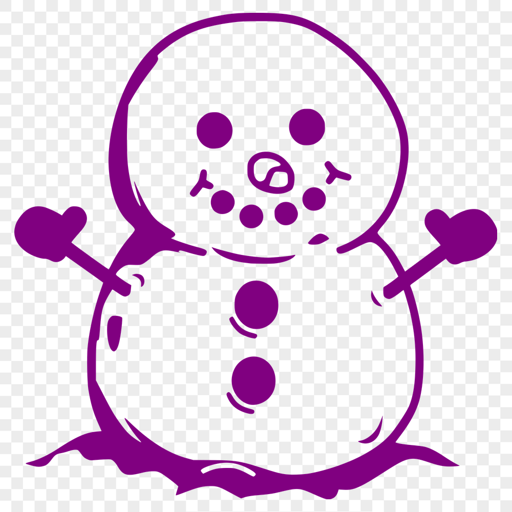 Artistic Snowman Printable Image