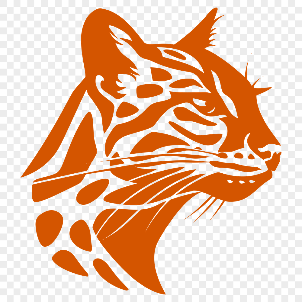 Creative Big Cat - Laser Cutter DXF