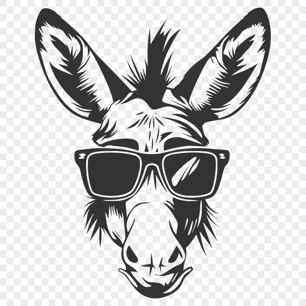 Free Donkey Wearing Sunglasses