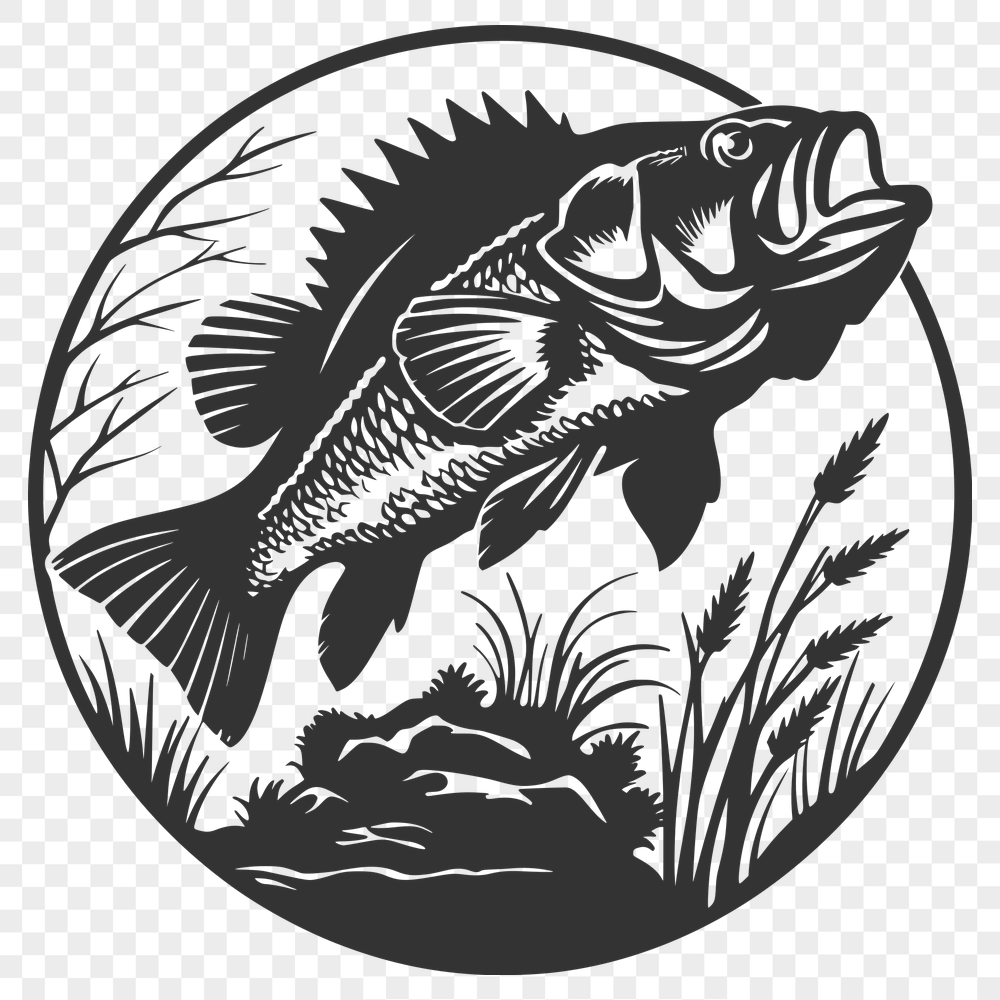 Unique Fish In SVG & DXF