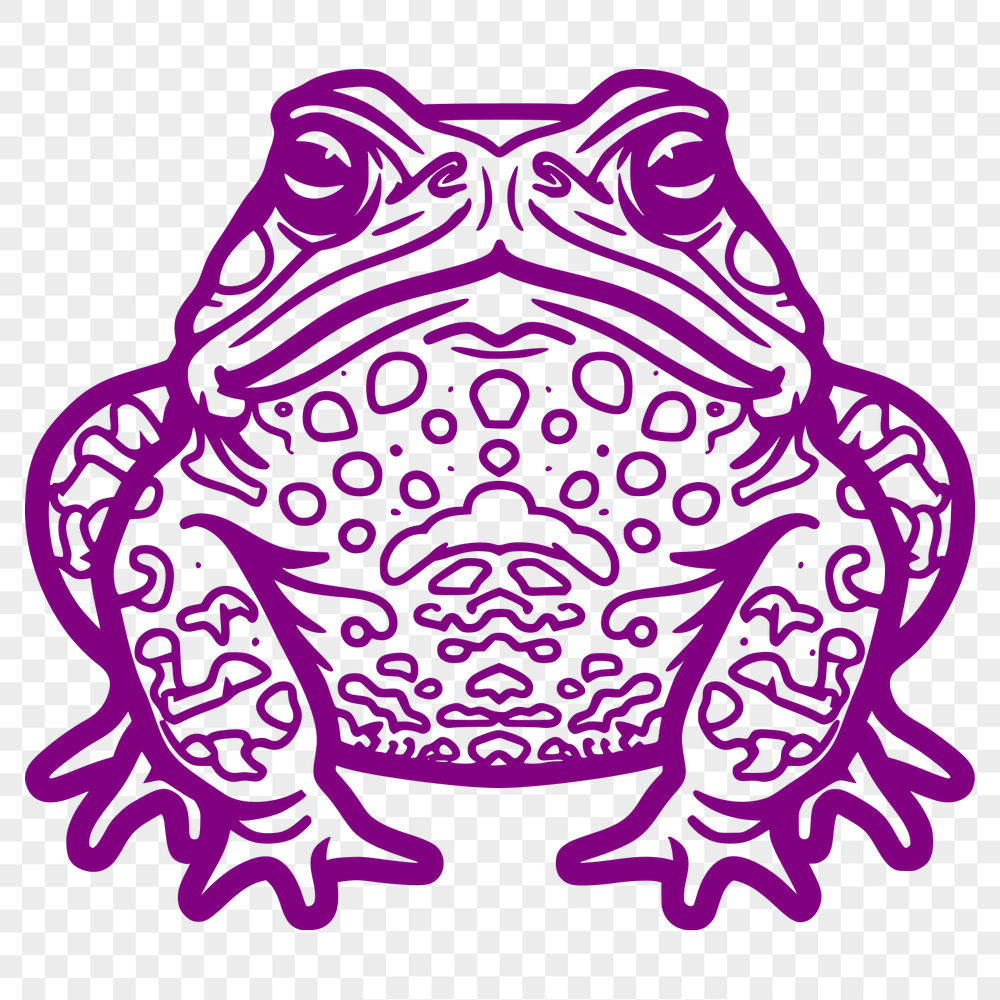 Free Artistic Toad Drawing