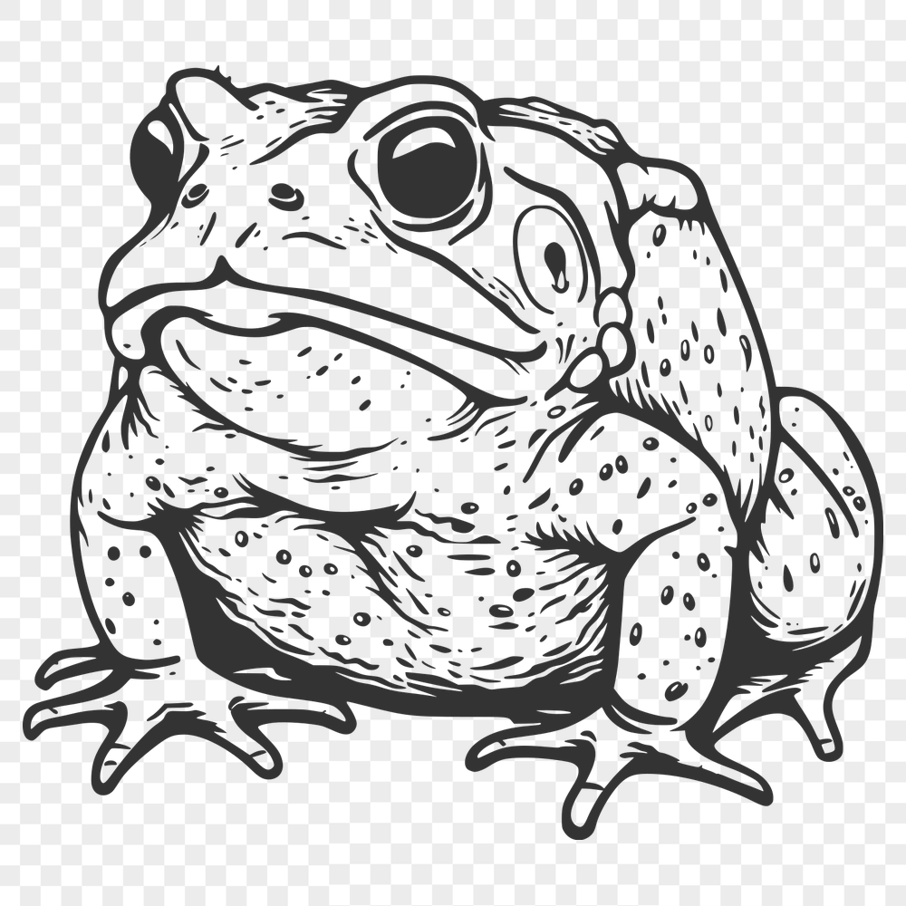 Stunning Toad In SVG & DXF