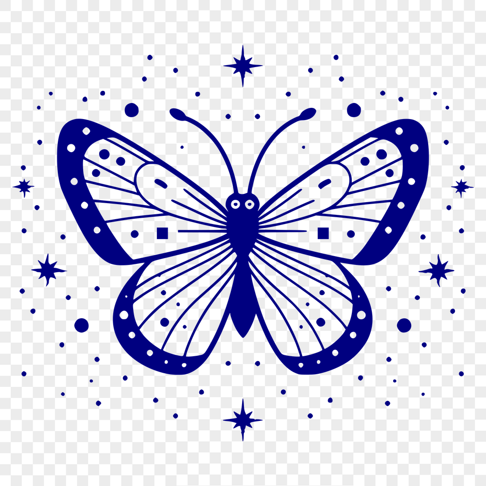 Artistic Butterfly SVG, PNG, PDF And DXF Files