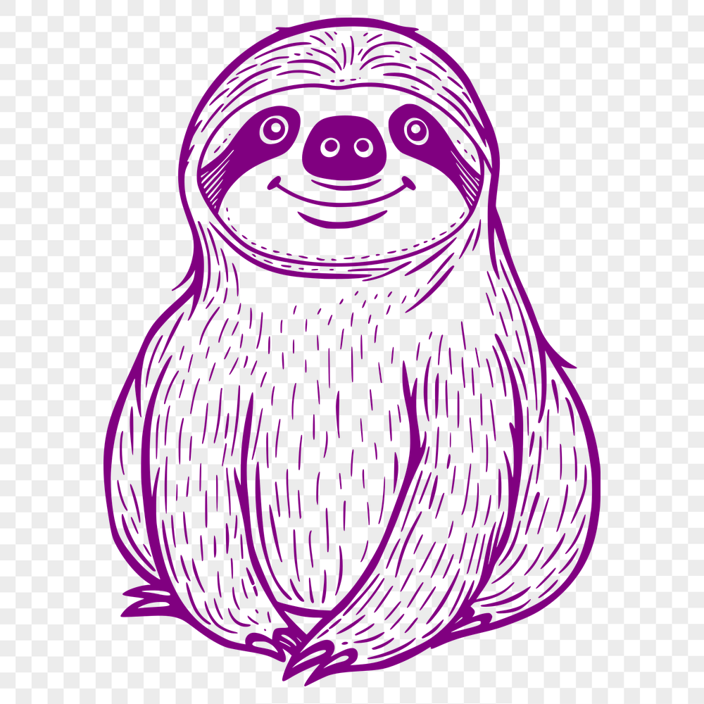 Stunning Sloth Digital Artwork