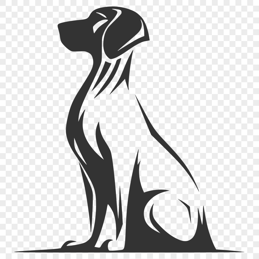 Artistic Dog Vector Art - Free DXF