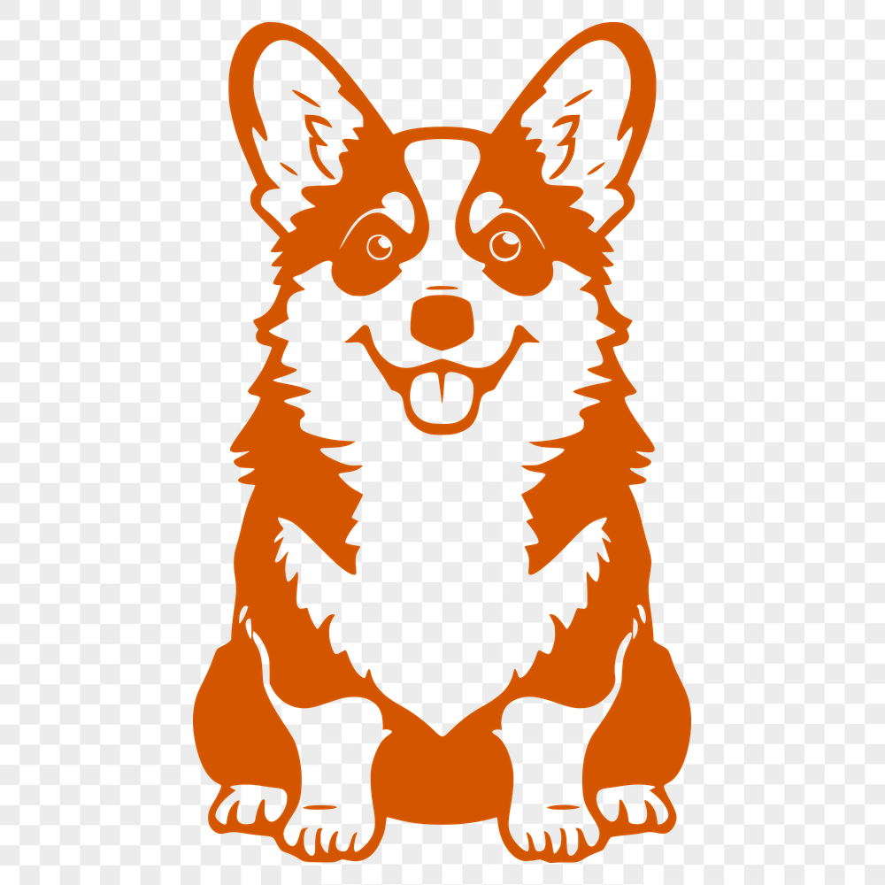 Sitting Welsh Corgi Decal