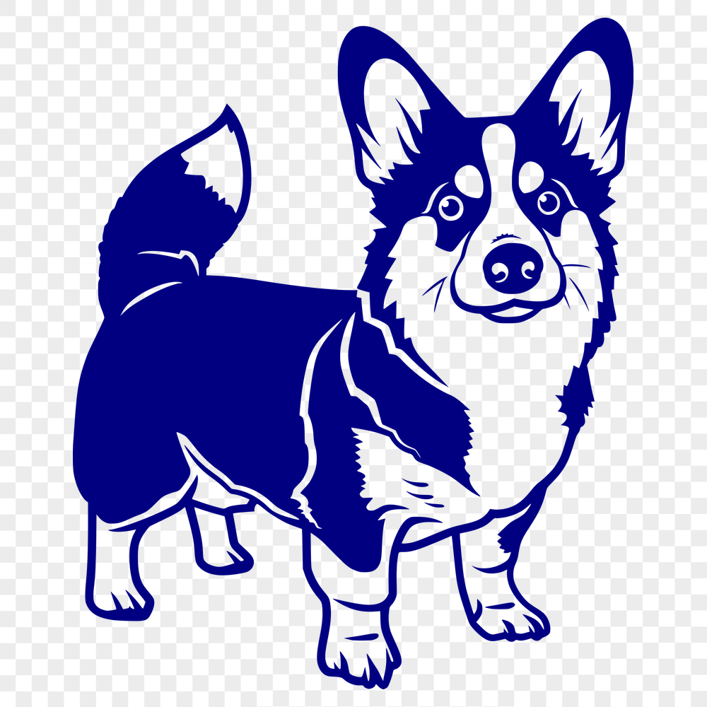 Creative Standing Dog SVG