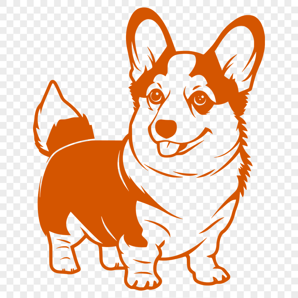 Free Unique Welsh Corgi Template