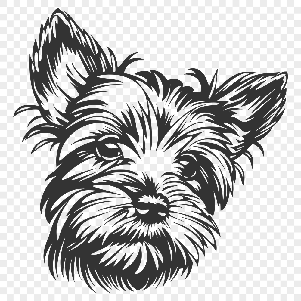 Free Unique Yorkshire Terrier Printable Artwork