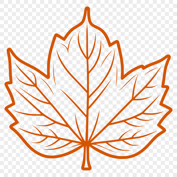 Single Leaf Vector Illustration An illustration of a single leaf in vector format.