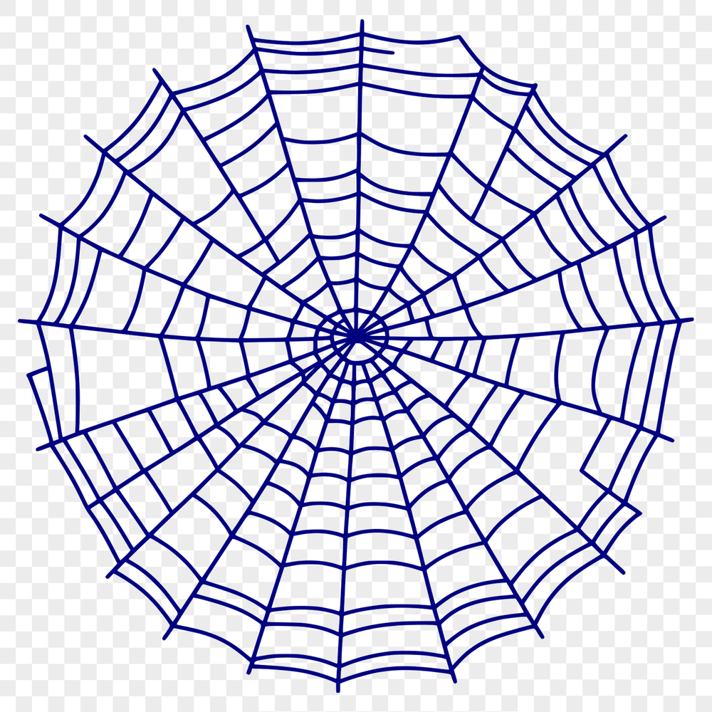 Beautiful Web Design SVG Clip Art High-resolution digital clip art of a intricate spider web design.
