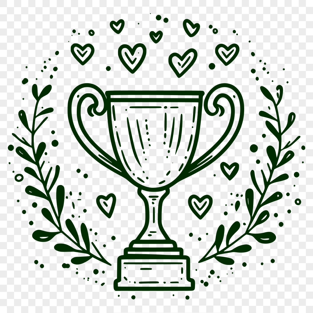 Trophy Printable Artwork In SVG, PNG, PDF And DXF File Formats