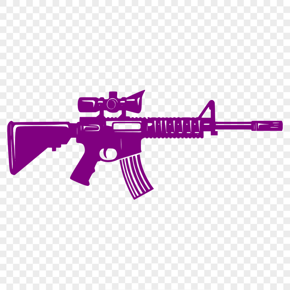 Assault Rifle In PNGs - Free Commercial Use License