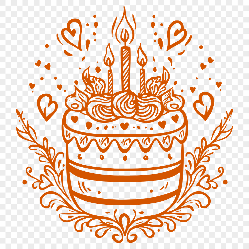 Birthday Cake Vector Image In PNG & SVG - Free Digital Download