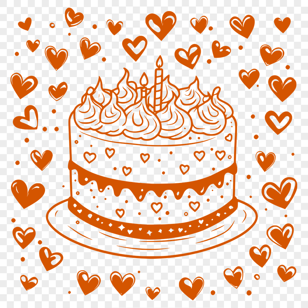 Cake Vector Illustration In PNG & SVG - Free Digital Download