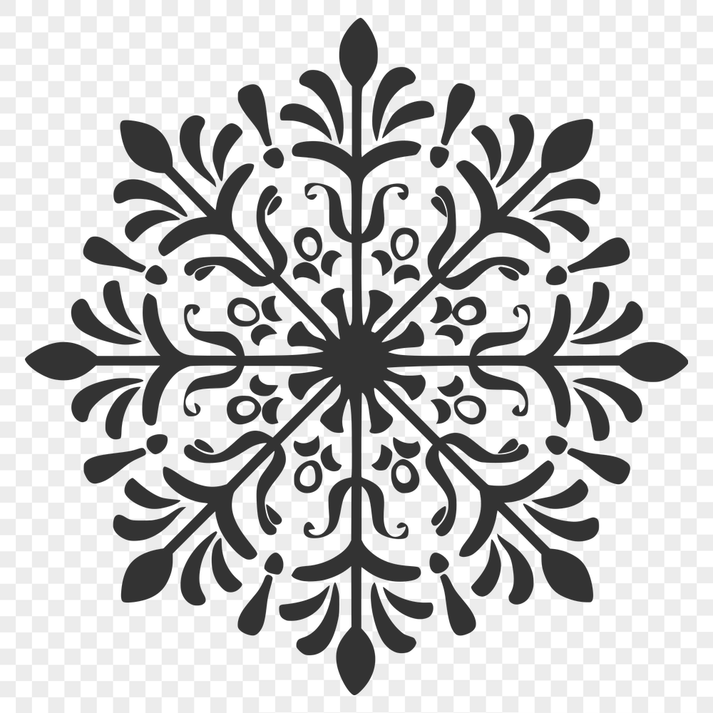 Ornate Snowflake - Sublimation SVG