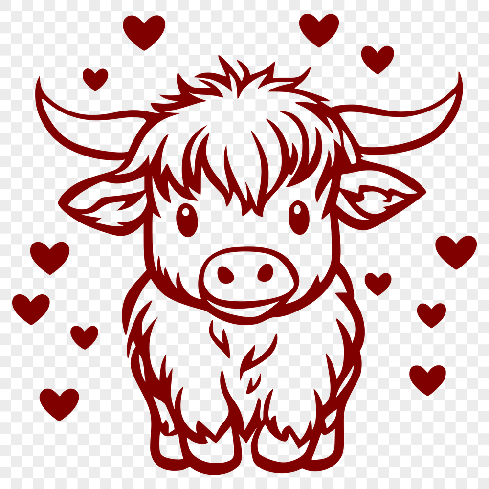 Beautiful Cow In DXF For Free Download