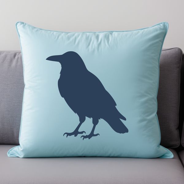 A detailed illustration of a crow perched on a branch, suitable for commercial and personal use as a vector graphic.