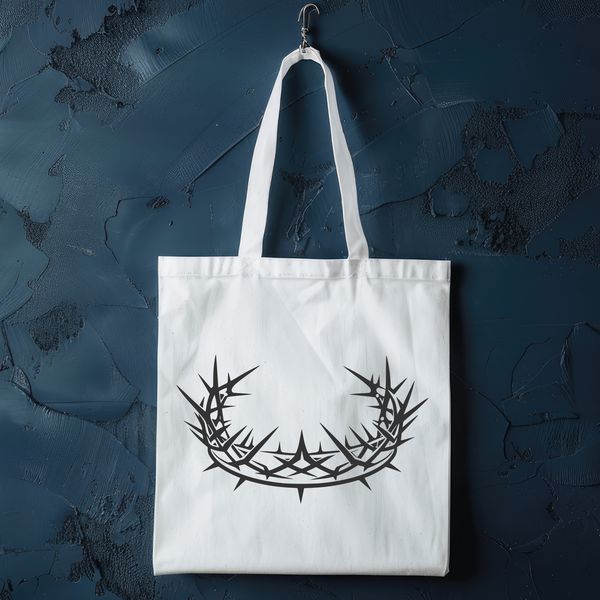 Spiritual Symbolism Crown Vector A crown made from thorns, symbolizing spiritual significance in various religious contexts.