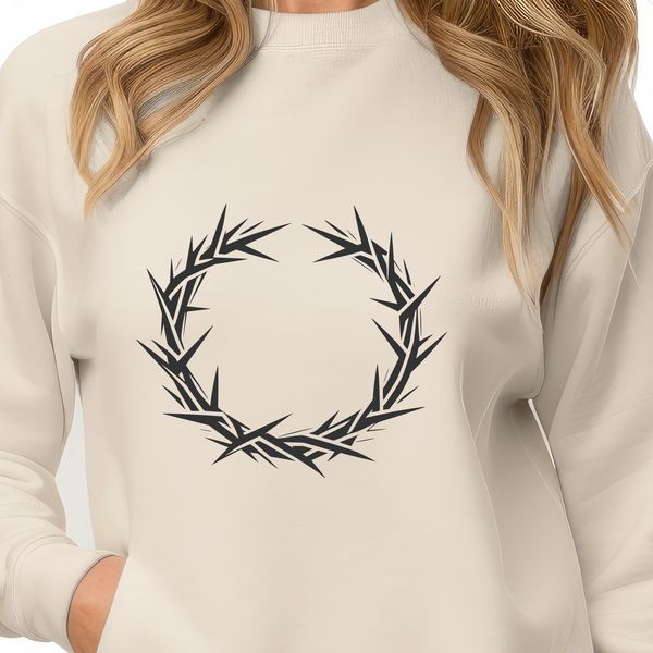 Thorns of Devotion A graphic representation of the Crown of Thorns from Christian iconography.