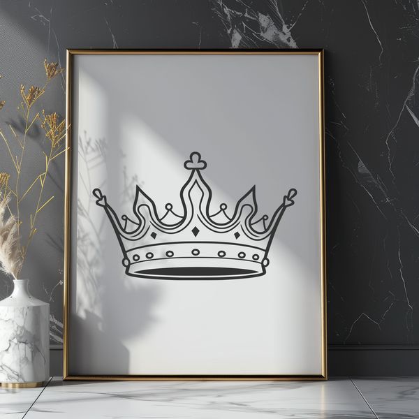 Free Customizable Crown Clipart Simple vector crown design created as an SVG file for easy editing and customization.