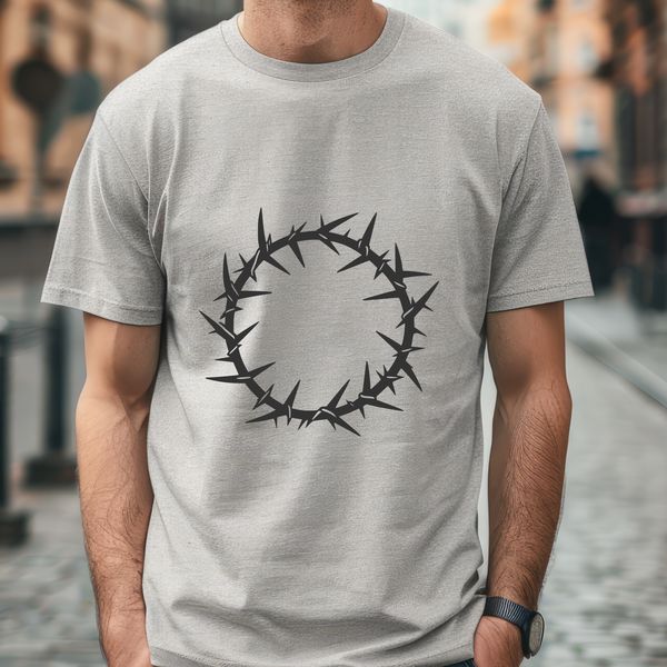 Sacred Thorn Crown Symbolism A crown made of thorns, a symbol often associated with Christian tradition.
