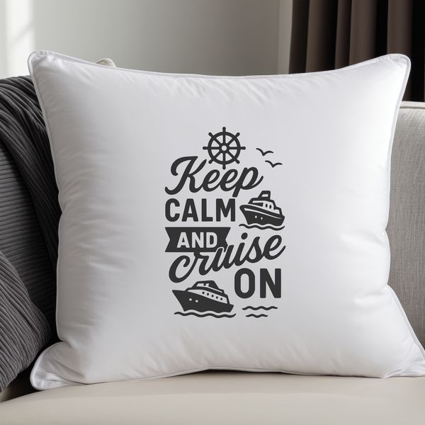 Nautical Fun Cruise Quote Design A colorful cruise quote design with a fun, nautical theme featuring a vector illustration.