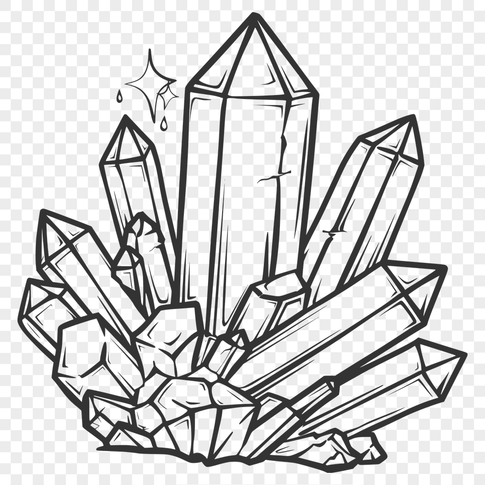 Artistic Crystal SVG, PNG, PDF And DXF Files