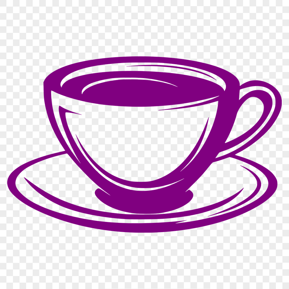 Creative Coffee Cup Vector Drawing In PNG For Free Download