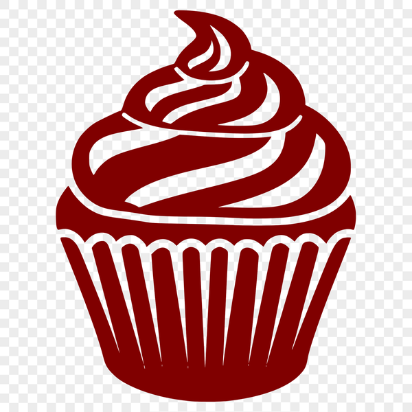 Customizable SVG Cake Art A customizable cupcake design in vector format.