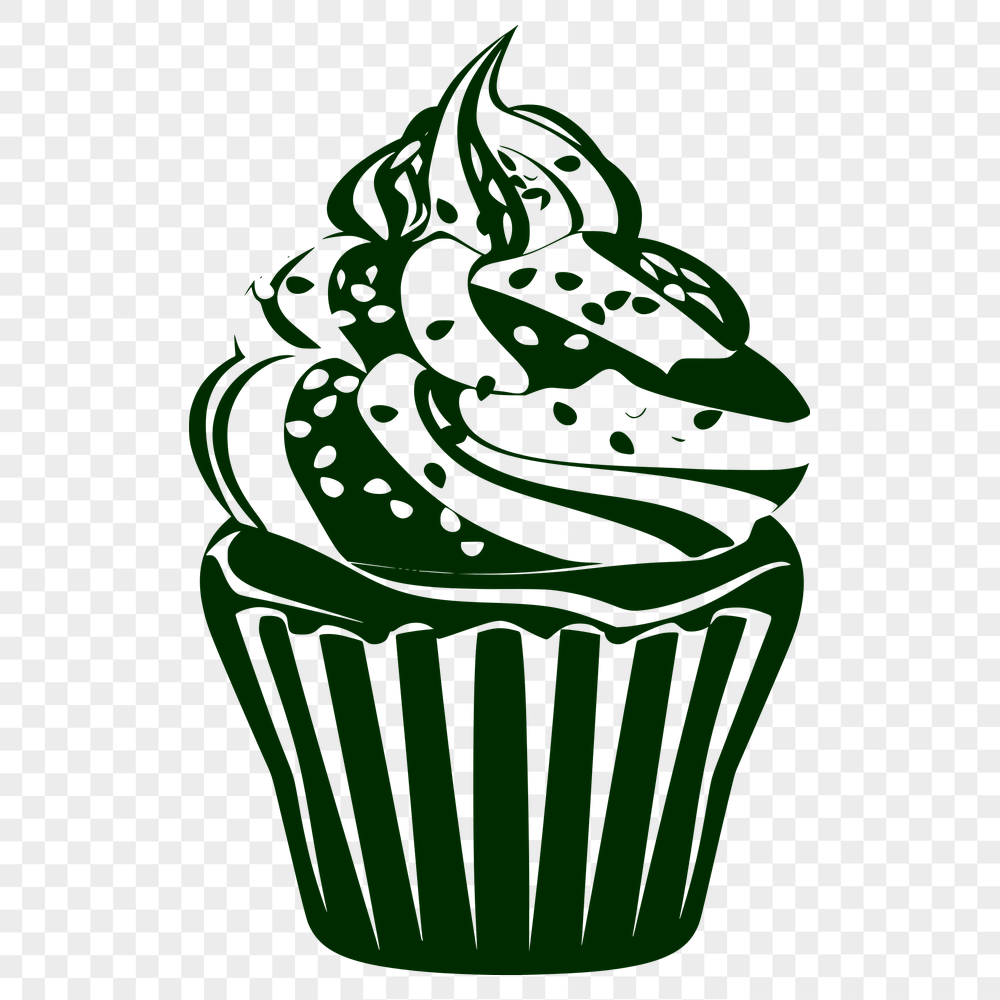 Artistic Cupcake PNG