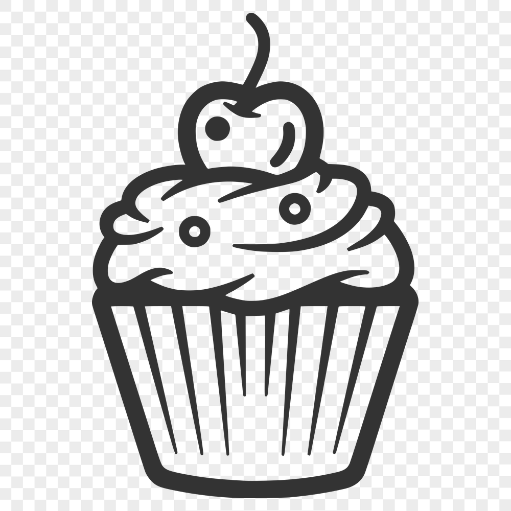 Unique Cupcake Vector Image